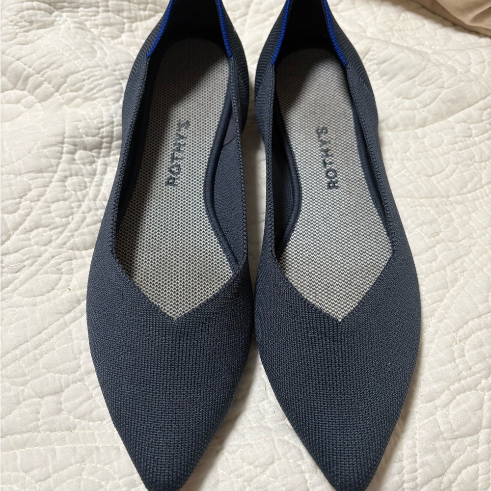 Rothy's Women's Dark Blue Pointed Flats